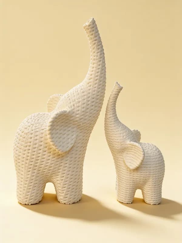 Eravat Elephant Family Showpiece